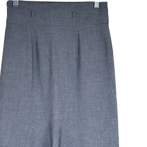 Worthington Womens Skirt Size 4 Blue Gray Trumpet Hem Career Stretch Lined - Picture 9 of 13